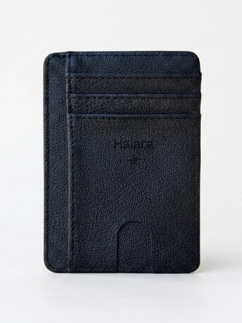 HALARA Black Slim Leather Card Holder - NWT